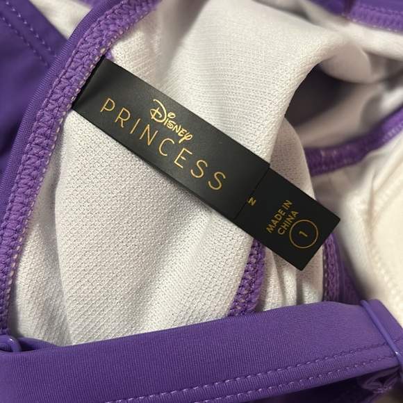 🆕 Disney The Little Mermaid Ariel Shell Purple Wireless Triangle Bikini Top 1Xl - Picture 6 of 10